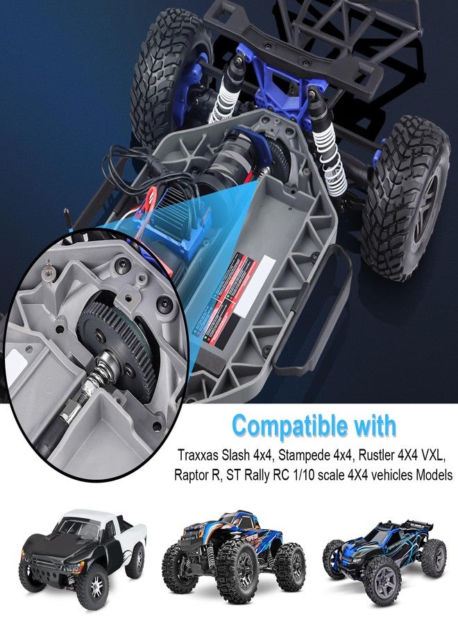 FriHobby 6878 Complete Slipper Clutch Assembly Steel Metal Diff Gear Compatible with Traxxas Slash 4X4/ Stampede 4X4/ Rustler 4X4/ Raptor R/ST Rally - Image 2